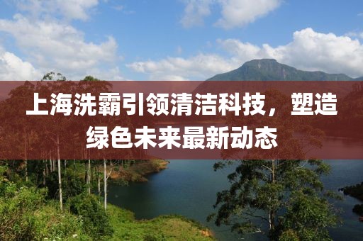 上海洗霸引领清洁科技，塑造绿色未来最新动态