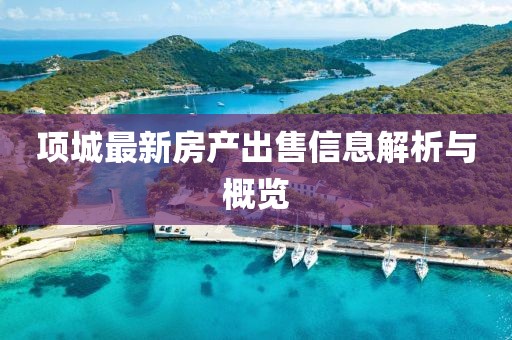项城最新房产出售信息解析与概览