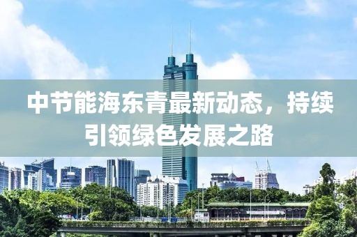 中节能海东青最新动态，持续引领绿色发展之路