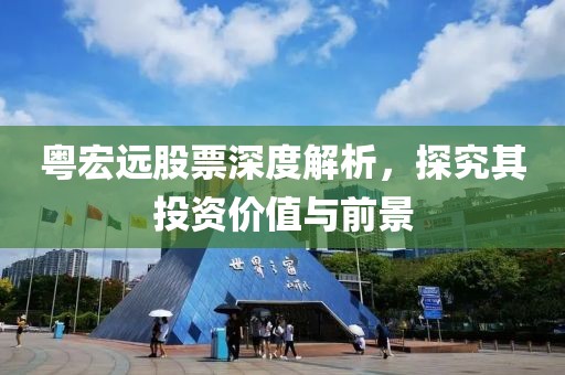 粤宏远股票深度解析，探究其投资价值与前景