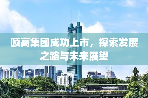 颐高集团成功上市，探索发展之路与未来展望