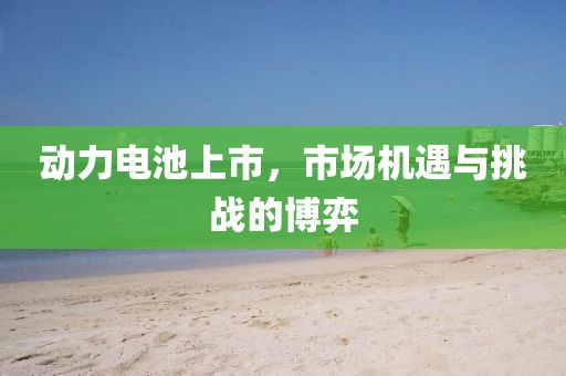 动力电池上市，市场机遇与挑战的博弈