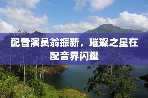配音演员翁振新，璀璨之星在配音界闪耀
