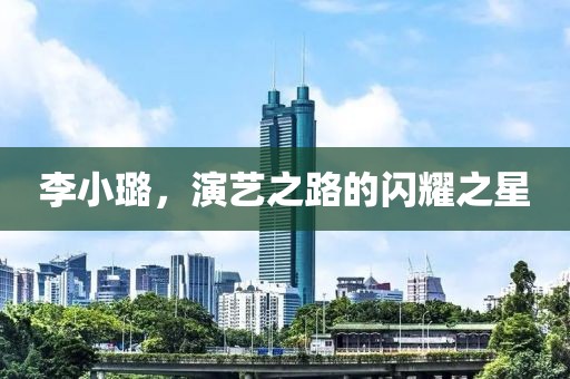 李小璐，演艺之路的闪耀之星