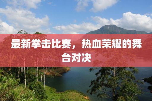 最新拳击比赛，热血荣耀的舞台对决