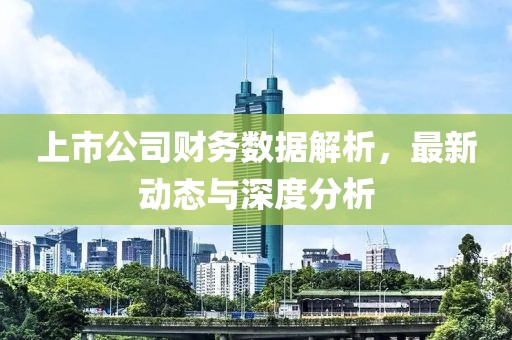 上市公司财务数据解析，最新动态与深度分析