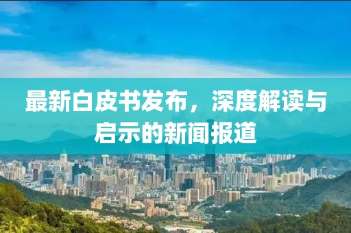 最新白皮书发布，深度解读与启示的新闻报道
