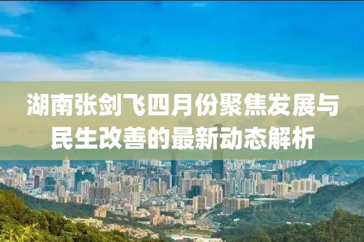 湖南张剑飞四月份聚焦发展与民生改善的最新动态解析