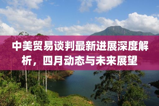 中美贸易谈判最新进展深度解析，四月动态与未来展望