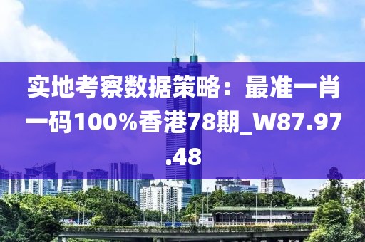 实地考察数据策略：最准一肖一码100%香港78期_W87.97.48