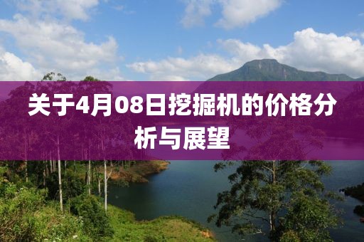 关于4月08日挖掘机的价格分析与展望