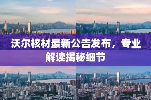 沃尔核材最新公告发布，专业解读揭秘细节
