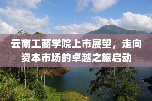 云南工商学院上市展望，走向资本市场的卓越之旅启动
