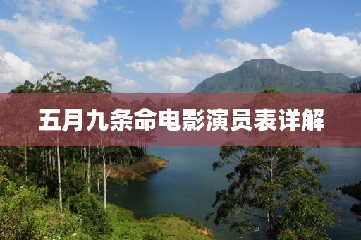 五月九条命电影演员表详解