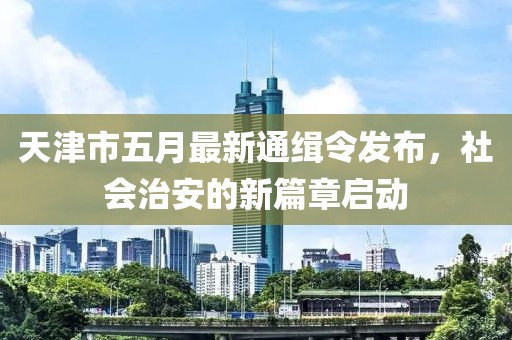 天津市五月最新通缉令发布，社会治安的新篇章启动