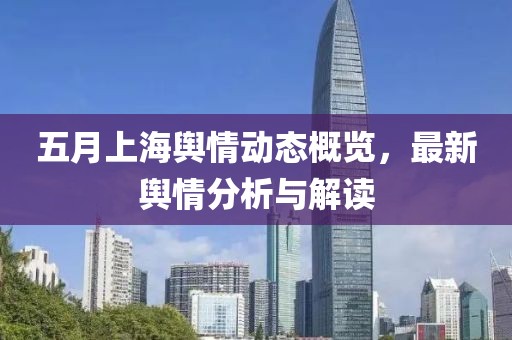 五月上海舆情动态概览，最新舆情分析与解读