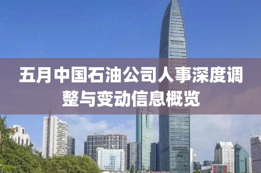 五月中国石油公司人事深度调整与变动信息概览
