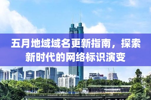 五月地域域名更新指南，探索新时代的网络标识演变
