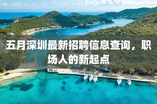 五月深圳最新招聘信息查询，职场人的新起点