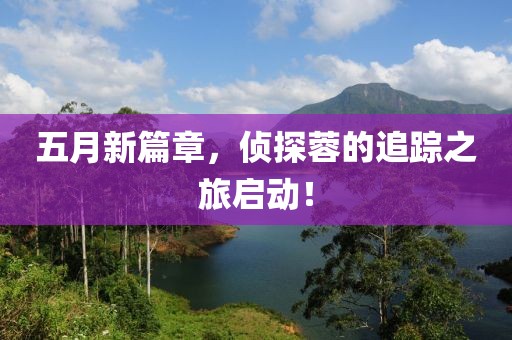 五月新篇章，侦探蓉的追踪之旅启动！