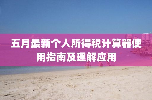 五月最新个人所得税计算器使用指南及理解应用