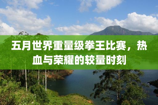 五月世界重量级拳王比赛，热血与荣耀的较量时刻