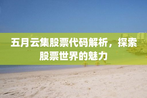 五月云集股票代码解析，探索股票世界的魅力