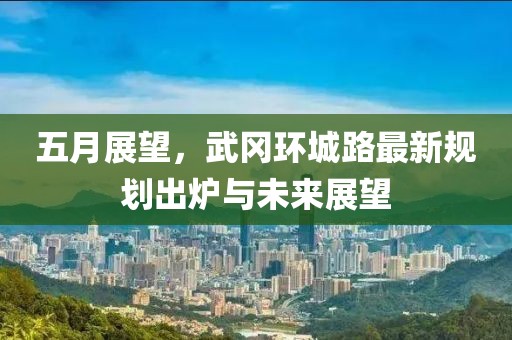 五月展望，武冈环城路最新规划出炉与未来展望