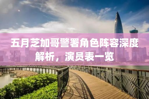五月芝加哥警署角色阵容深度解析，演员表一览