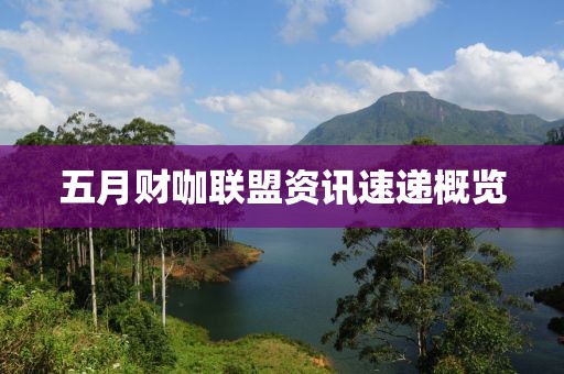 五月财咖联盟资讯速递概览