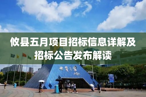 攸县五月项目招标信息详解及招标公告发布解读