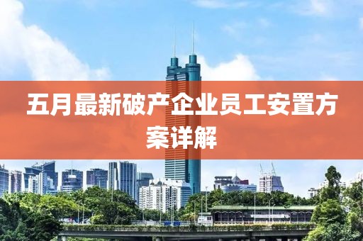 五月最新破产企业员工安置方案详解