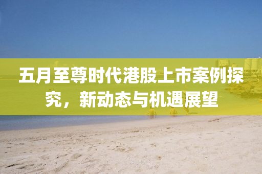 五月至尊时代港股上市案例探究，新动态与机遇展望
