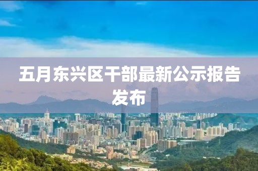 五月东兴区干部最新公示报告发布