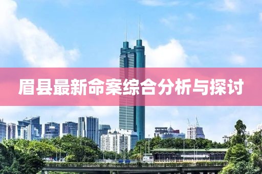 眉县最新命案综合分析与探讨