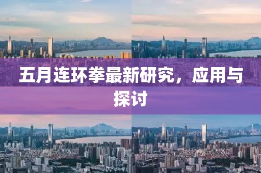 五月连环拳最新研究，应用与探讨