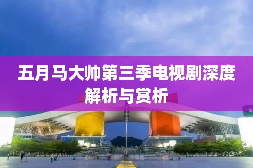 五月马大帅第三季电视剧深度解析与赏析