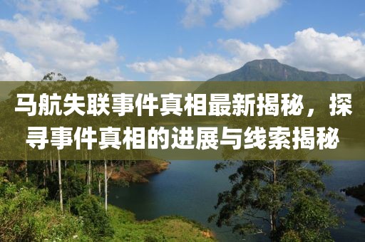 马航真相最新