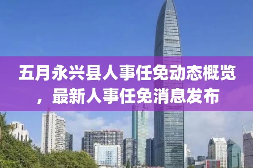 五月永兴县人事任免动态概览，最新人事任免消息发布