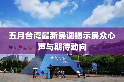 五月台湾最新民调揭示民众心声与期待动向