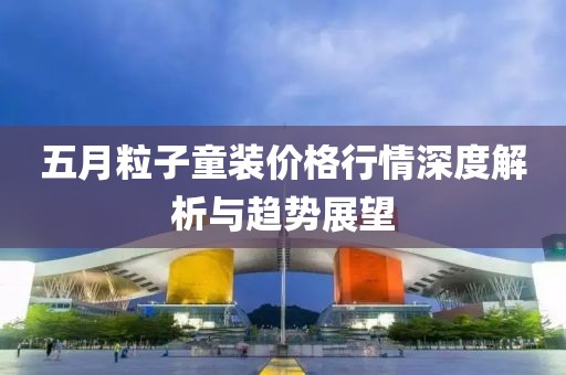五月粒子童装价格行情深度解析与趋势展望