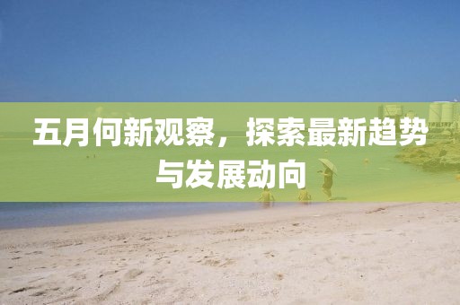 五月何新观察，探索最新趋势与发展动向