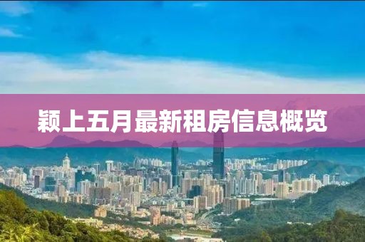 颖上五月最新租房信息概览
