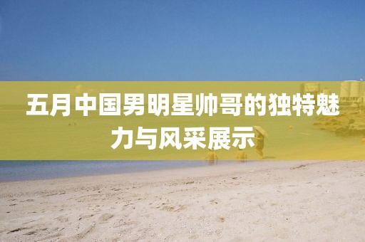 五月中国男明星帅哥的独特魅力与风采展示
