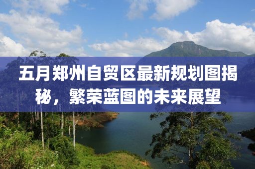 五月郑州自贸区最新规划图揭秘，繁荣蓝图的未来展望