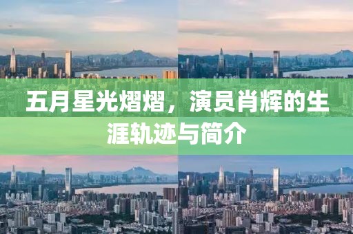 五月星光熠熠，演员肖辉的生涯轨迹与简介