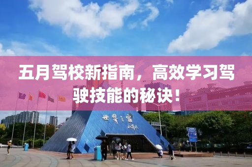 五月驾校新指南，高效学习驾驶技能的秘诀！