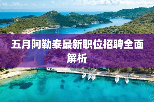 五月阿勒泰最新职位招聘全面解析