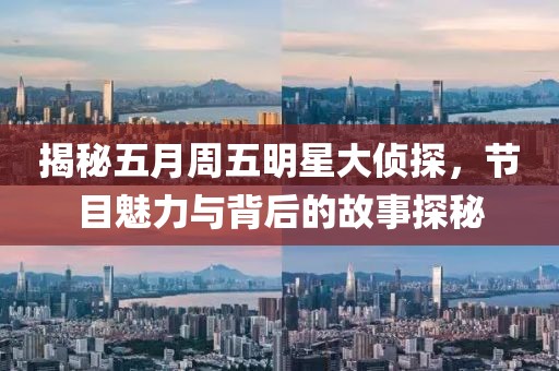 揭秘五月周五明星大侦探，节目魅力与背后的故事探秘