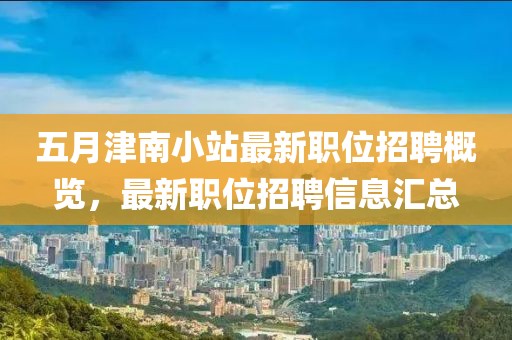 五月津南小站最新职位招聘概览，最新职位招聘信息汇总